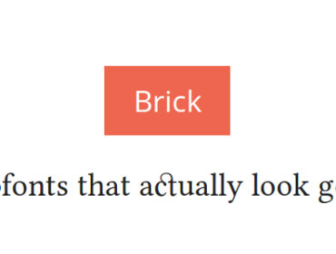 Trouvez enfin des Webfonts de qualité avec Brick