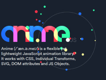 Créez des animations HTML5 avec la bibliothèque Javascript Anime.js