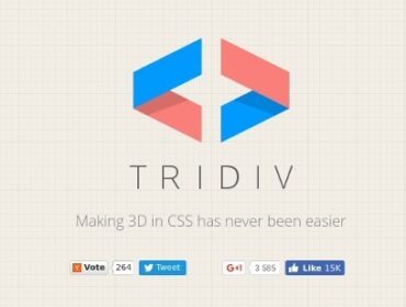 Découvrez Tridiv, un éditeur 3D construit sur CSS3